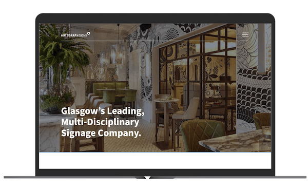 Autograph Signs Website